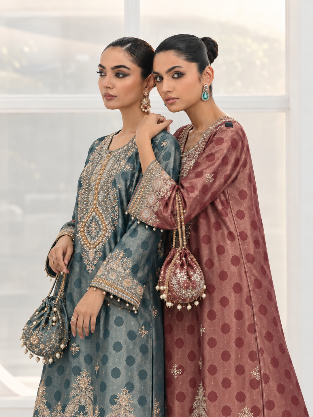 Gulnaar Long Side Slit Dress